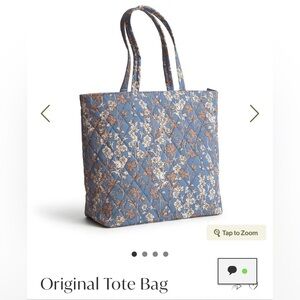 NEW Vera Bradley Original Tote in Larkspur Delphinium!